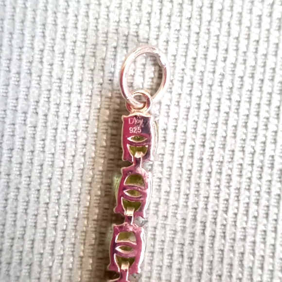 PERIDOT, NATURAL WHITE ZIRCON FANCY BRACELET - Picture 5 of 9